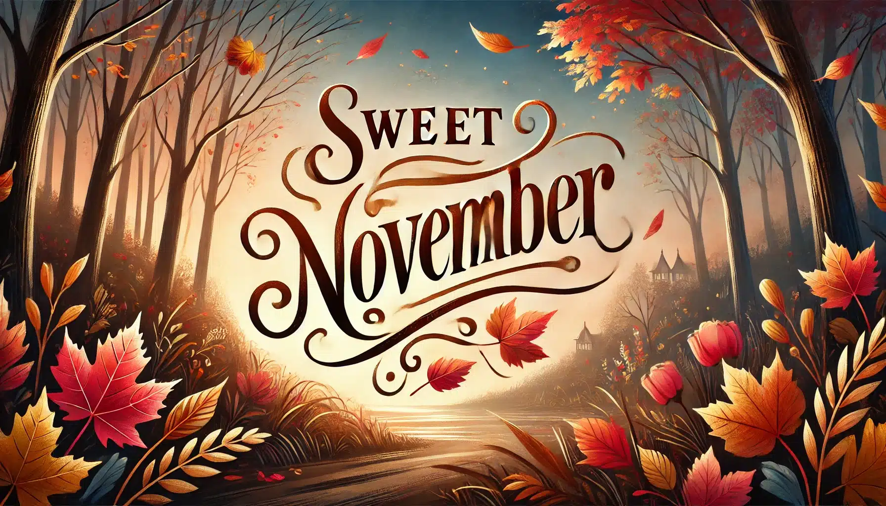 صور مكتوب عليها Sweet November