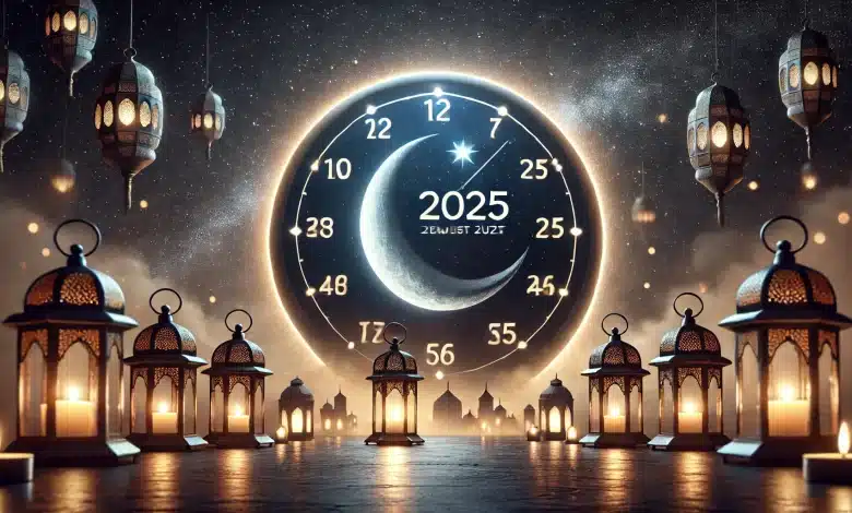 كم يوم متبقي على رمضان 2025؟